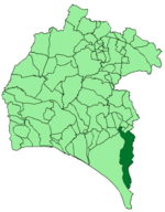 Map of Hinojos (Huelva)