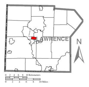 Location in Lawrence County