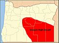 Map of Oregon High Desert Country