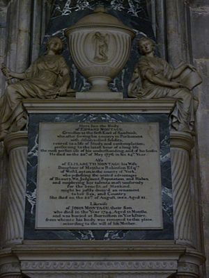 Memorial to Edward & Elizabeth Montagu, North Aisle, Winchester Cathedral