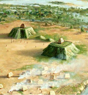 Mississippian Village with two mound plazas.jpg