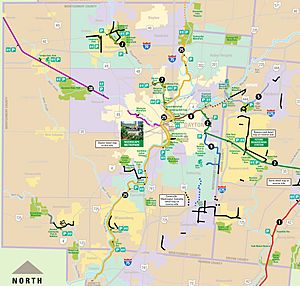 Montgomery County OH USA Recreation Trail Map