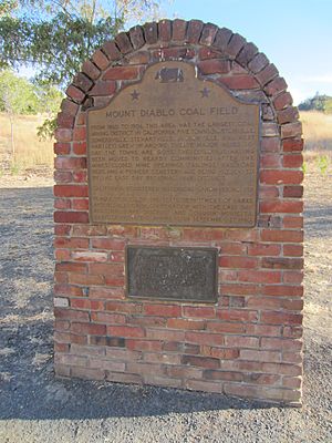Mt. Diablo Coal Field Historic Marker, Black Diamond Mines