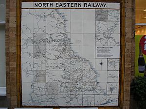 North Eastern Railway map circa 1900