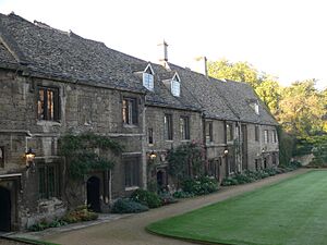 Oxford - Worcester College - ancient buildings main Quad
