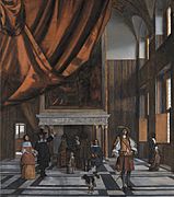 Pieter de Hooch - The Council Chamber in Amsterdam Town Hall - WGA11710