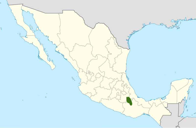 Polaskia chende range map