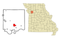 Ray County Missouri Incorporated and Unincorporated areas Richmond Highlighted