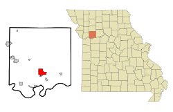 Location of Richmond, Missouri