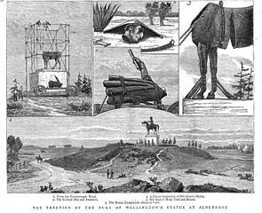 Re-erection Wellington 1885