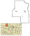 Routt County Colorado Incorporated and Unincorporated areas Hayden Highlighted 0835070