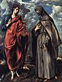 San Juan Evangelista y San Francisco El Greco