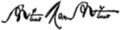 Signature of Arthur MacArthur Jr