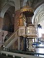 Strängnäs domkyrka, predikstolen, skulpterad 1789, 2019c