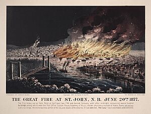 THE GREAT FIRE AT ST. JOHN, N.B. JUNE 20TH 1877
