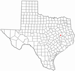 Location of Leona, Texas