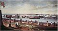View of Kingston Naval Dockyard from Fort Henry 1820s