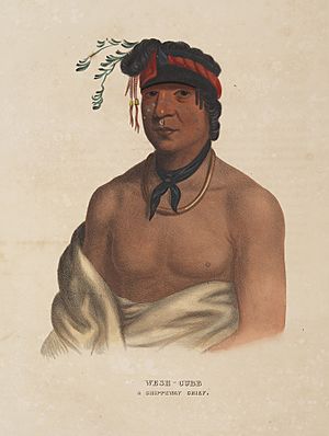 Wesh-Cubb, A Chippeway Chief. (15870367152)