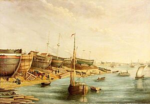 William Pile's Shipyard, North Sands, Sunderland