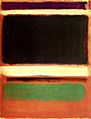 'Magenta, Black, Green on Orange', oil on canvas painting by Mark Rothko, 1947, Museum of Modern Art