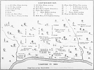 1804 Map of Nashville published 1880