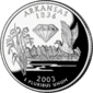 Arkansas quarter dollar coin