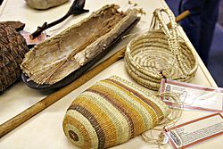 Aboriginal craft made from weaving grass