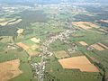 Aerial view of Dippach, Luxembourg