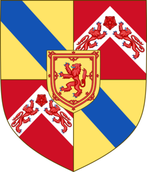 Arms of James Hepburn, 4th Earl of Bothwell