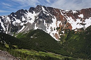 Azurite Peak from east