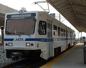 Baltimore light rail at BWI.agr