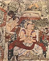 Bamiyan Western Buddha, Niche, ceiling, east section E1 and E2