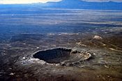 Barringer Crater aerial photo by USGS