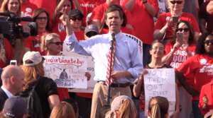 Beshear at teacher rally 2018