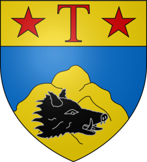 Blason ville fr Tuchan (Aude)