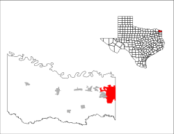 Location of Texarkana, Texas