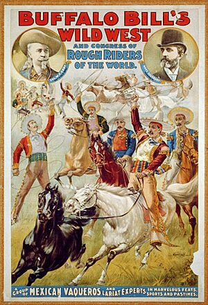 Buffalo Bill's Wild West and Congress of Rough Riders of the World. A Group of Mexican Vaqueros and Lariat Experts, ... LCCN2002719127