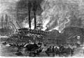 Burning of the steamer Stonewall, on the Mississippi River, October 28th, during which upward of two hundred lives were lost LCCN96505506