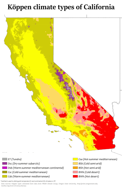 California Köppen