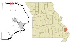 Location of Old Appleton, Missouri
