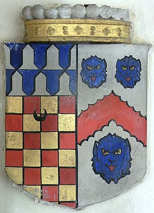 Chichester&CoplestonArmsImpaledEggesfordChurch