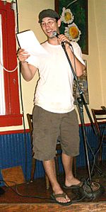 Chris Howdyshell MC Little Grill Collective open mic Harrisonburg VA June 2008
