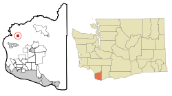Location of La Center, Washington