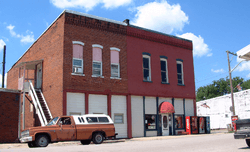 Storefronts at the corner of White and Division streets.