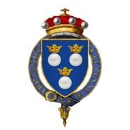 Coat of Arms of Christopher Francis Patten, Baron Patten of Barnes, KG, CH, PC.png