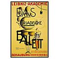 Das Triadische Ballett, Plakat für eine geplante Aufführung 1924