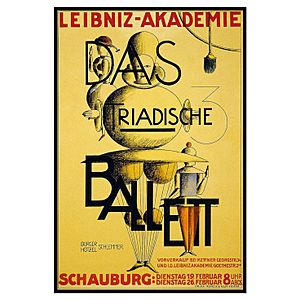 Das Triadische Ballett, Plakat für eine geplante Aufführung 1924