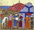 Djengiz Khân et les envoyés chinois