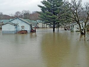 Dunloup Creek flood, West Virginia, 2010
