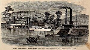 Duvall's Bluffs, Prairie Co., Arkansas. Depot of supplies of the Army of the Southwest